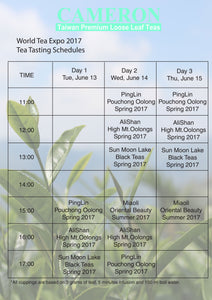 World Tea Expo 2017 - Tea Tasting Schedules